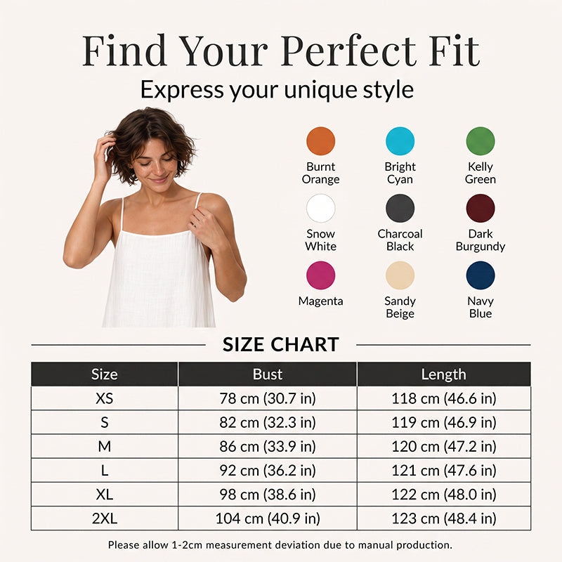 ✨ Women's Casual Solid Color Slip Dress👗