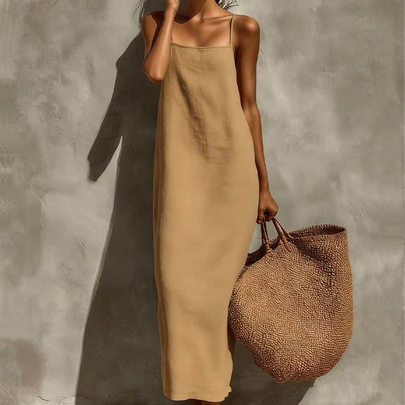 ✨ Women's Casual Solid Color Slip Dress👗