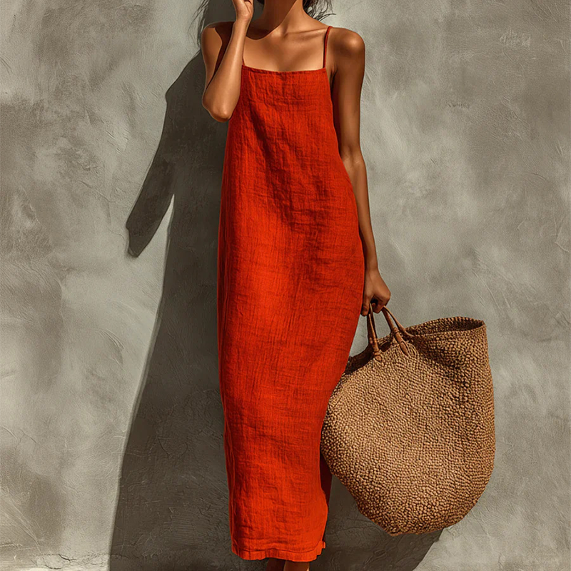 ✨ Women's Casual Solid Color Slip Dress👗